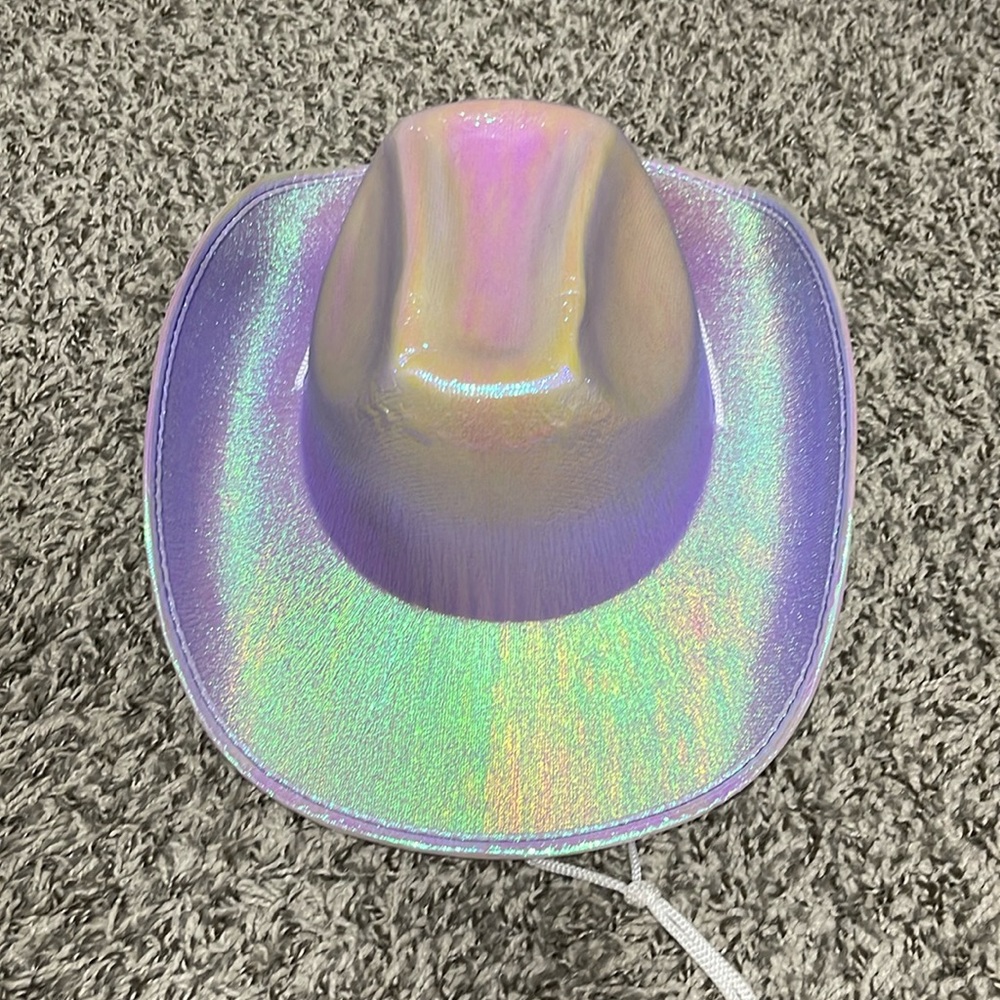 Iridescent cowgirl hat
